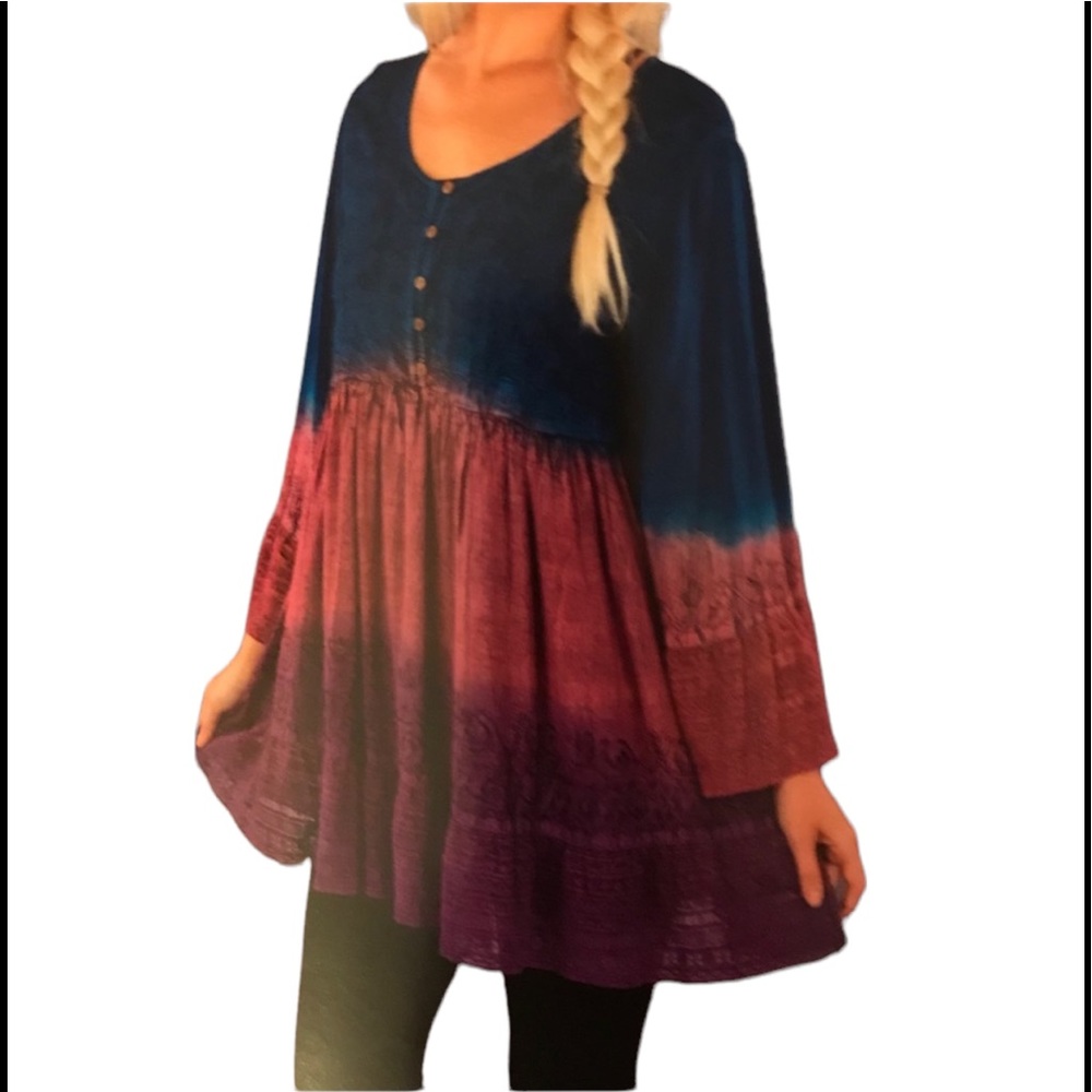 NWT. Sacred Threads Dress/Tunic in S/M. 218669. BL/BL